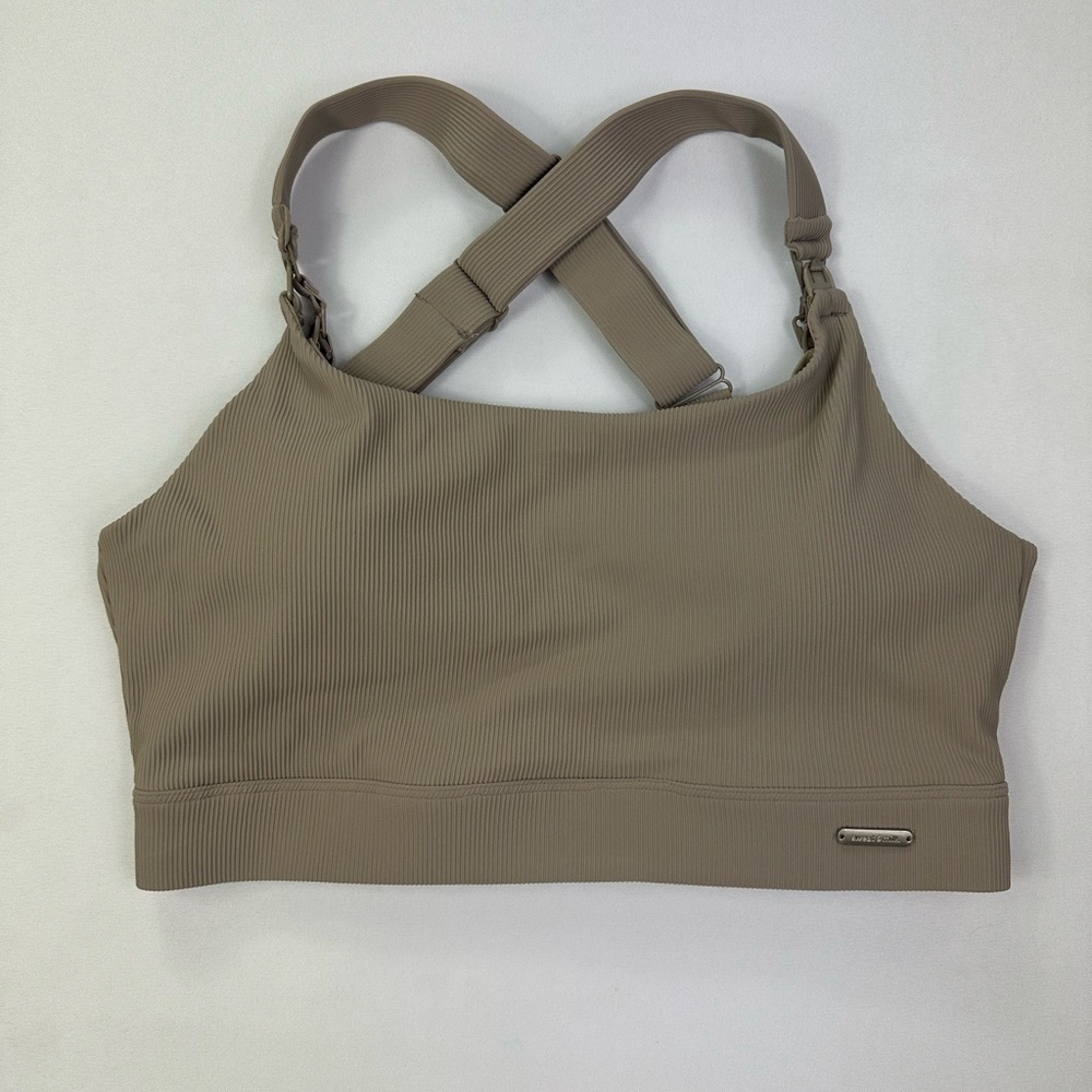 Sweat & milk nursing ribbed sports bra size L